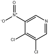 3,4-Dichloro-5-nitropyridine 구조식 이미지