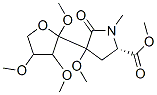 4-Methoxy-1-methyl-5-oxo-4-(tetrahydro-2,3,4-trimethoxyfuran-2-yl)-L-proline methyl ester 구조식 이미지