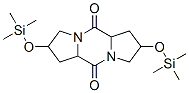 Octahydro-2,7-bis[(trimethylsilyl)oxy]-5H,10H-dipyrrolo[1,2-a:1',2'-d]pyrazine-5,10-dione 구조식 이미지