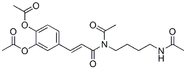 N-Acetyl-N-[4-(acetylamino)butyl]-3-[3,4-bis(acetyloxy)phenyl]propenamide Structure