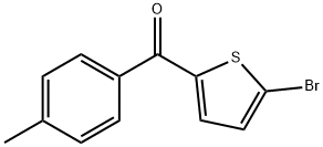 (5-bromo-2-thienyl)(4-methylphenyl)methanone 구조식 이미지