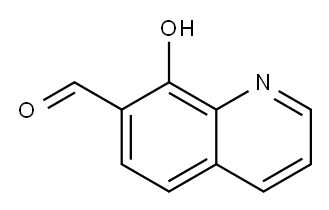 7-Quinolinecarboxaldehyde,8-hydroxy-(6CI,7CI,8CI,9CI) 구조식 이미지
