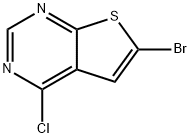 6-BROMO-4-CHLOROTHIENO[2,3-D]PYRIMIDINE Structure