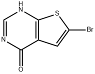 6-BROMO-1H-THIENO[2,3-D]PYRIMIDIN-4-ONE 구조식 이미지