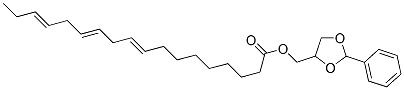 9,12,15-Octadecatrienoic acid (2-phenyl-1,3-dioxolan-4-yl)methyl ester Structure