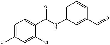 Benzamide, 2,4-dichloro-N-(3-formylphenyl)- 구조식 이미지