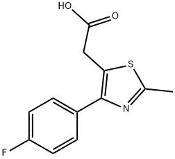 5-티아졸아세트산,4-(4-플루오로페닐)-2-메틸- 구조식 이미지