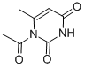 2,4(1H,3H)-Pyrimidinedione,1-acetyl-6-methyl- 구조식 이미지