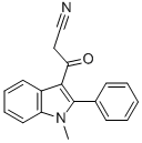 3-(1-METHYL-2-PHENYL-1H-INDOL-3-YL)-3-OXO-PROPIONITRILE 구조식 이미지