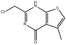 2-(CHLOROMETHYL)-5-METHYLTHIENO[2,3-D]PYRIMIDIN-4(3H)-ONE Structure