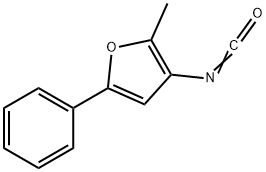 2-METHYL-5-PHENYL-3-FURYL ISOCYANATE Structure