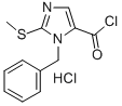 1-벤질-2-(메틸설파닐)-1H-이미다졸-5-카르보닐염화물염산염 구조식 이미지
