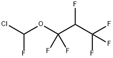 1,1,2,3,3,3-HEXAFLUOROPROPYL CHLOROFLUOROMETHYL ETHER 구조식 이미지