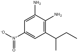 1,2-Benzenediamine,  3-(1-methylpropyl)-5-nitro- Structure