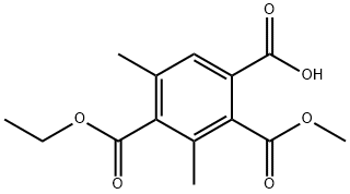 3,5-Dimethyl-1,2,4-benzenetricarboxylic acid hydrogen 4-ethyl 2-methyl ester Structure