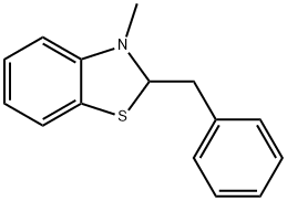 Benzothiazole, 2,3-dihydro-3-methyl-2-(phenylmethyl)- (9CI) Structure