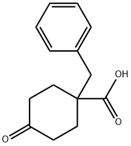 1-benzyl-4-oxocyclohexanecarboxylic acid Structure