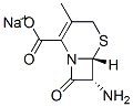 sodium (6R-trans)-7-amino-3-methyl-8-oxo-5-thia-1-azabicyclo[4.2.0]oct-2-ene-2-carboxylate 구조식 이미지