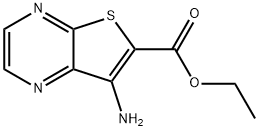 ETHYL 7-AMINOTHIENO[2,3-B]PYRAZINE-6-CARBOXYLATE 구조식 이미지
