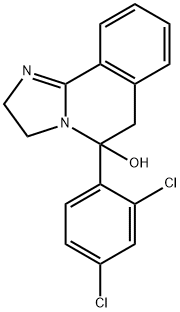 5-(2,4-Dichlorophenyl)-2,3,5,6-tetrahydroimidazo[2,1-a]isoquinolin-5-ol 구조식 이미지
