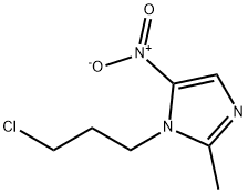 1-(3-chloropropyl)-2-methyl-5-nitro-1H-imidazole 구조식 이미지