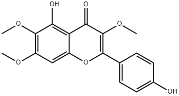 3,6,7-Trimethyl-6-hydroxykaempferol Structure