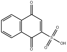azanium 1,4-dioxonaphthalene-2-sulfonate Structure