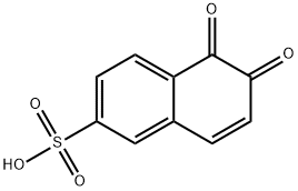 5,6-dihydro-5,6-dioxo-2-naphthalenesulfonic acid Structure