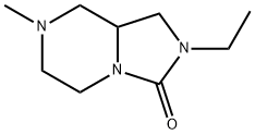 Imidazo[1,5-a]pyrazin-3(2H)-one, 2-ethylhexahydro-7-methyl- (9CI) Structure