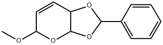 3a,7a-Dihydro-5-methoxy-2-phenyl-5H-1,3-dioxolo[4,5-b]pyran 구조식 이미지