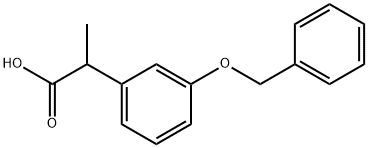 2-(3-BENZYLOXYPHENYL)PROPIONIC ACID Structure