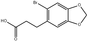 3-(2-BroMo-4,5-메틸렌디옥시페닐)프로피온산 구조식 이미지