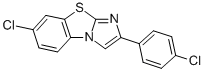 7-CHLORO-2-(4-CHLOROPHENYL)IMIDAZO[2,1-B]BENZOTHIAZOLE Structure