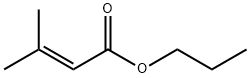 3-Methyl-2-butenoic acid, propyl ester Structure