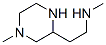 2-Piperazineethanamine,N,4-dimethyl-(9CI) Structure