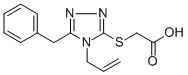 (4-ALLYL-5-BENZYL-4H-[1,2,4]TRIAZOL-3-YLSULFANYL)-ACETIC ACID Structure