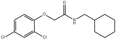 Acetamide, N-(cyclohexylmethyl)-2-(2,4-dichlorophenoxy)- 구조식 이미지