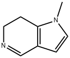 1-METHYL-6,7-DIHYDRO-1H-PYRROLO[3,2-C]피리딘 구조식 이미지