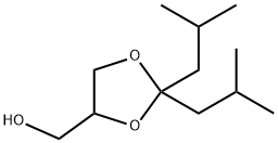 2,2-Bis(2-methylpropyl)-1,3-dioxolane-4-methanol Structure