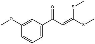 1-(3-METHOXY-PHENYL)-3,3-BIS-METHYLSULFANYL-PROPENONE Structure