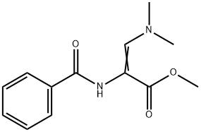 메틸(Z)-2-BENZOYLAMINO-3-DIMETHYLAMINOPROPENOATE 구조식 이미지