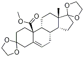 Methyl 3,3,17,17-Bis(ethylenedioxy)androst-5-en-19-oate 구조식 이미지