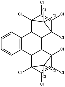 NAPHTHALENE-BIS(HEXACHLOROCYCLOPENTADIENE) ADDUCT Structure