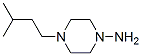 1-Piperazinamine,4-(3-methylbutyl)-(9CI) Structure