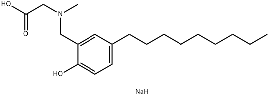 나트륨N-[(2-히드록시-5-노닐페닐)메틸]-N-메틸아미노아세테이트 구조식 이미지