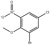 2-Бром-4-хлор-6-нитроанизол структурированное изображение
