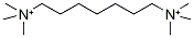 BIS-1,7-(TRIMETHYLAMMONIUM)HEPYL DIBROMIDE Structure