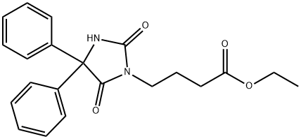 5,5-디페닐히단토인-3-부티르산에틸에스테르 구조식 이미지