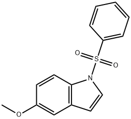 1-benzenesulfonyl 5-methoxy indole Structure