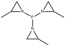 Tris(2-methyl-1-aziridinyl)phosphine oxide  Structure
